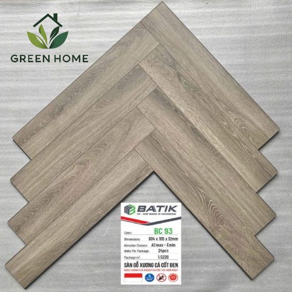 sàn gỗ xương cá Batik BC 93